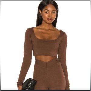 LPA - Nora Top in Chocolate Brown
Size XS Crop Tops